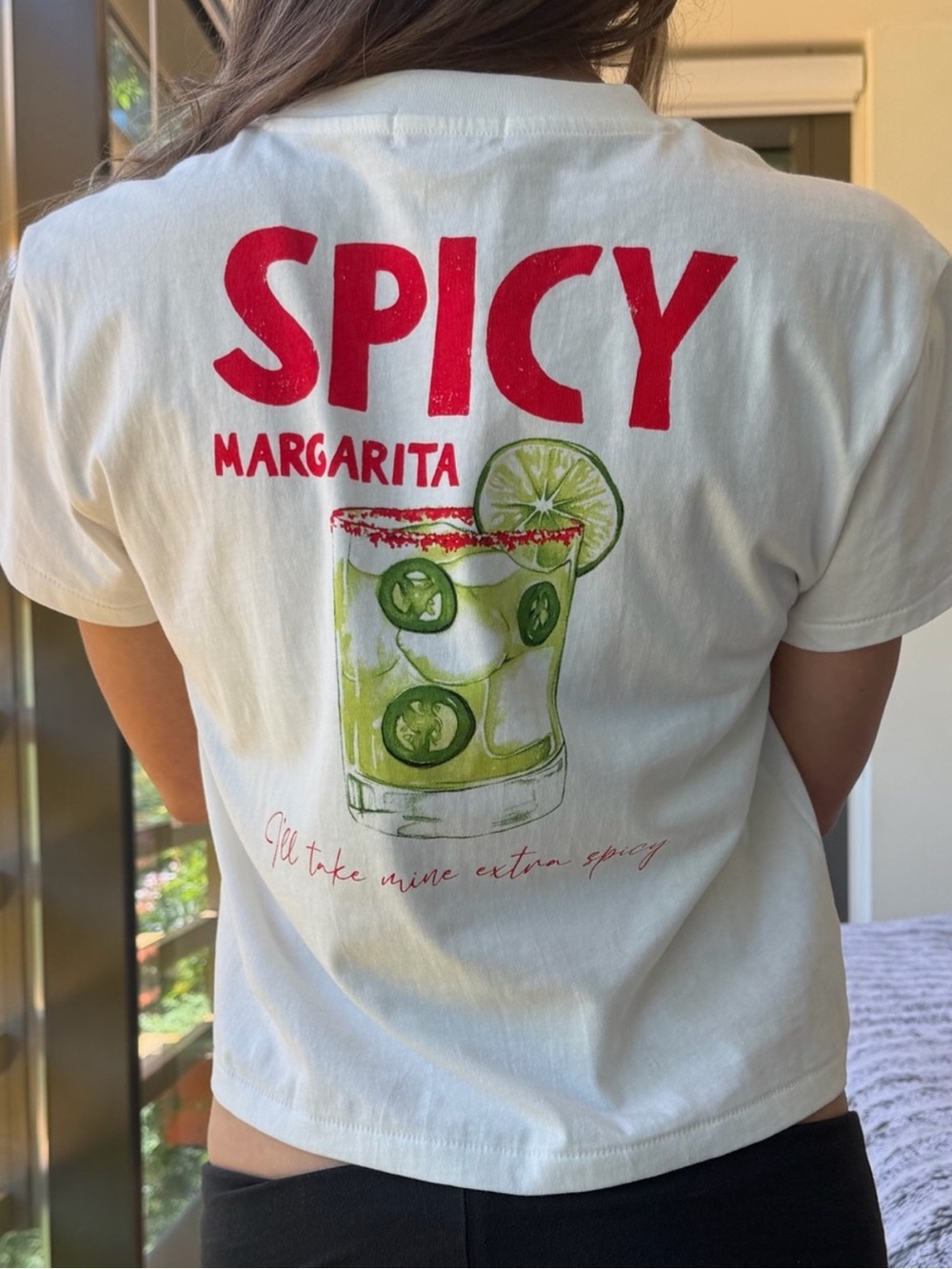 Wildfox White "Spicy Margarita" Graphic Tee